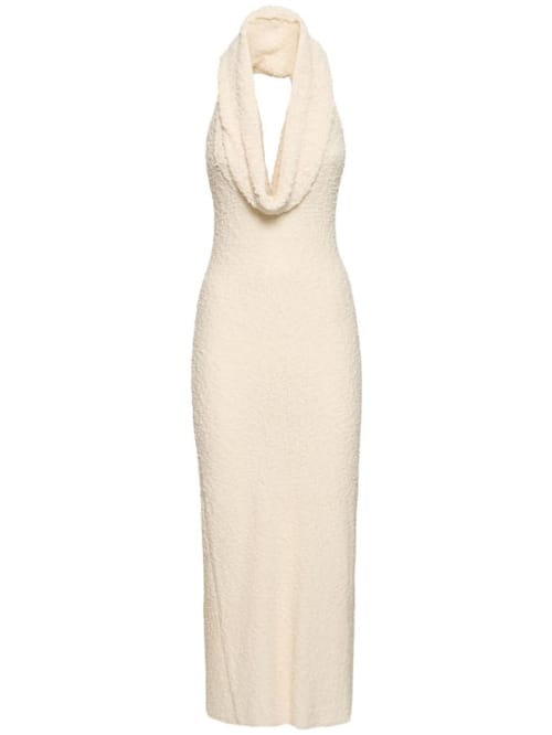 Magda Butrym: Cotton knit dress with cowl neck