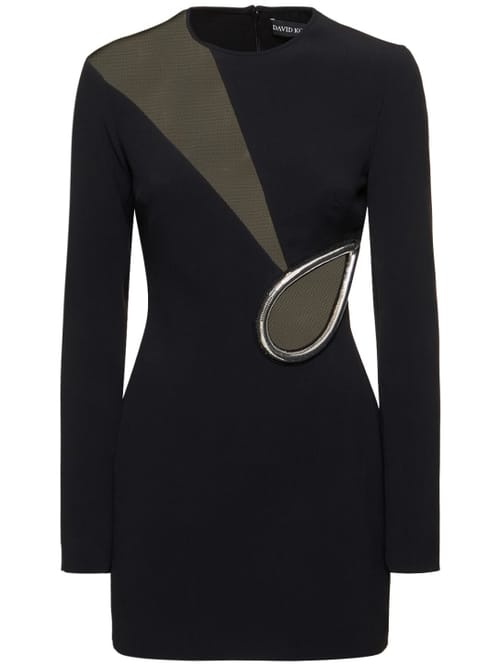 David Koma: Minikleid mit Cut-out-Detail