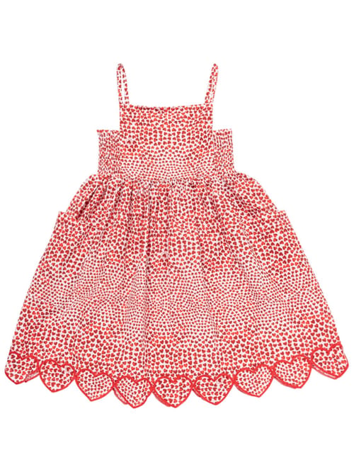 Stella McCartney Kids: Woven cotton AOP voile dress