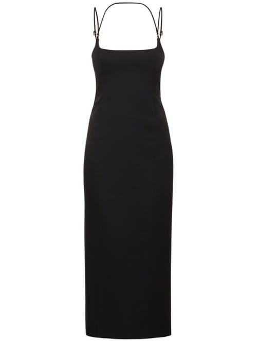 The Attico: Virgin wool midi dress