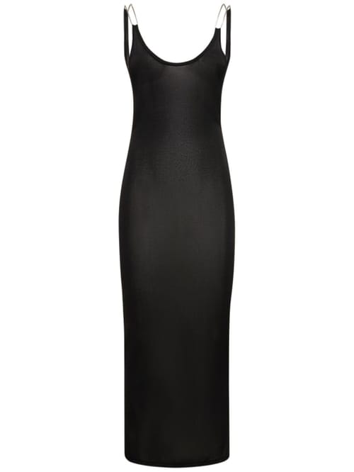 Dion Lee: Abito lungo in maglia con schiena scoperta