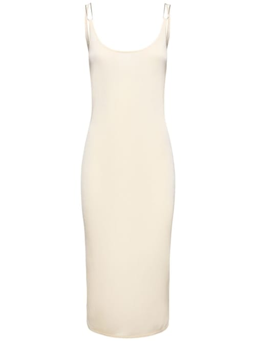 Dion Lee: Abito lungo in maglia con schiena scoperta