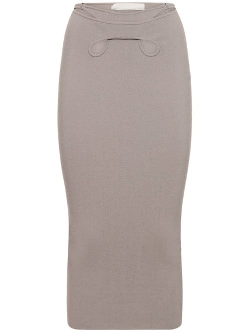 Dion Lee: 镂空针织迷笛半身裙