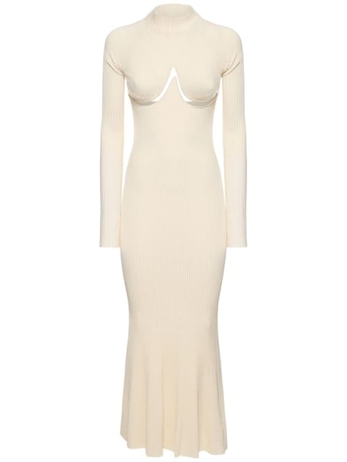 Dion Lee: Ribbed knit cut-out maxi dress