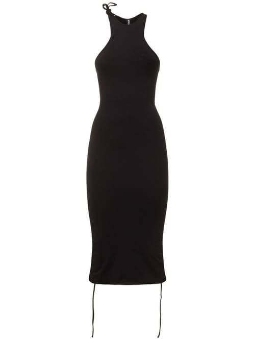 Andreadamo: Halterneck midi dress with slit