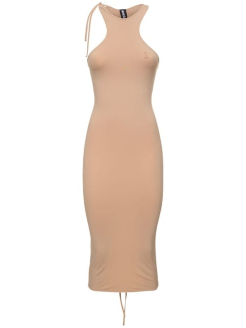 Andreadamo: Halterneck midi dress with slit