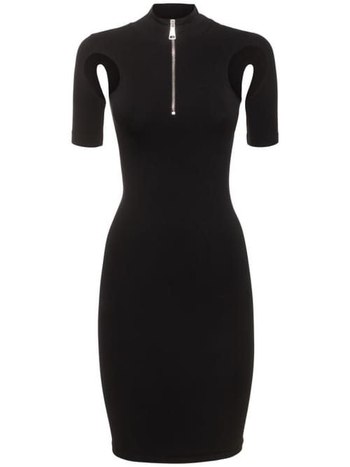 Andreadamo: High-neck dress with cut outs