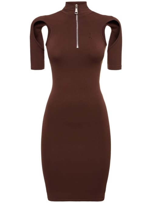 Andreadamo: High-neck dress with cut outs
