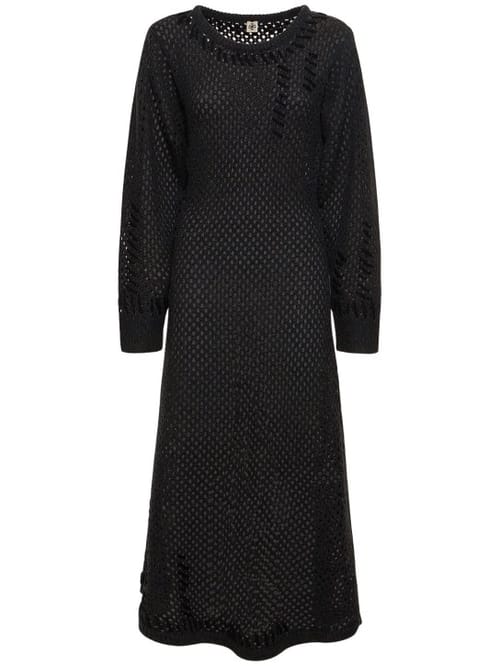 The Garment: Maxikleid aus Ajour-Wolle