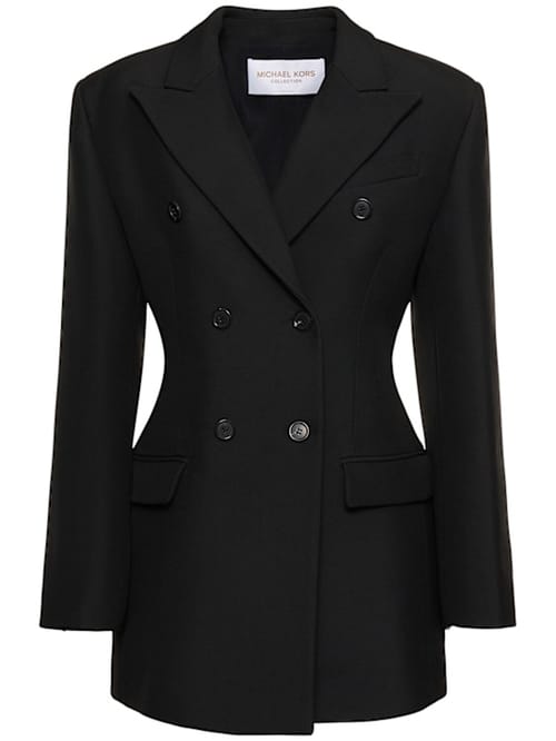 Michael Kors Collection: 双排扣华达呢西服夹克