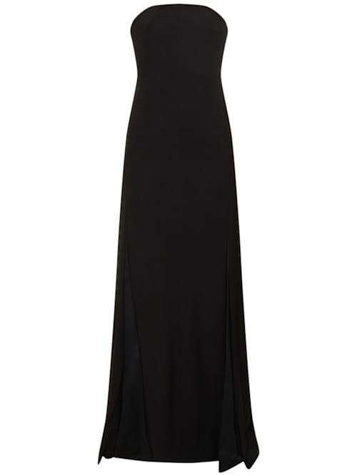 16arlington: Strapless maxi dress with slits