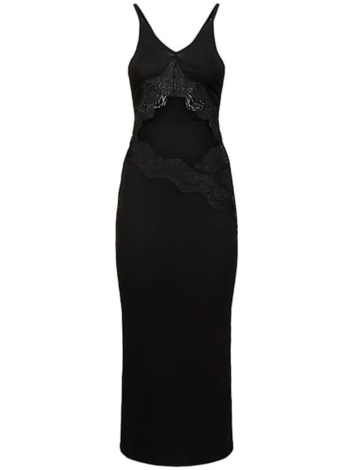 Christopher Esber: Vestido midi con cut-out y encaje