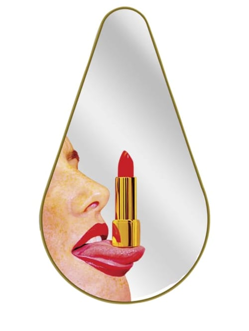 Seletti: Pear tongue镜子