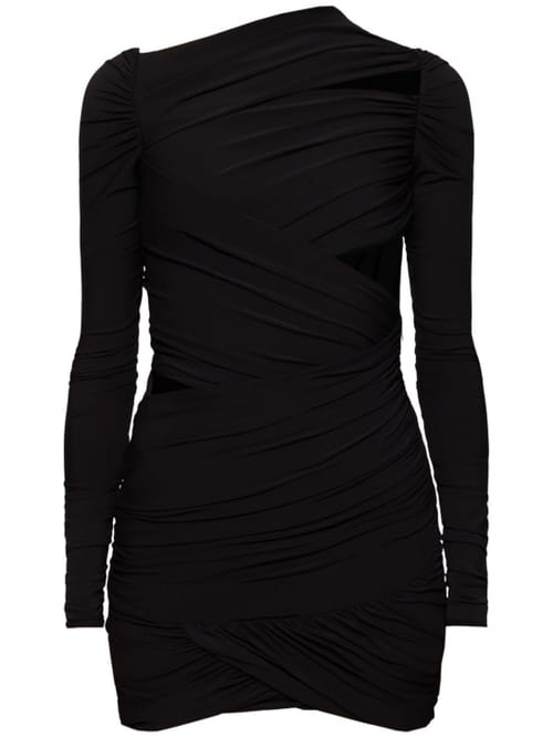 The Attico: Draped mini dress with cut-outs