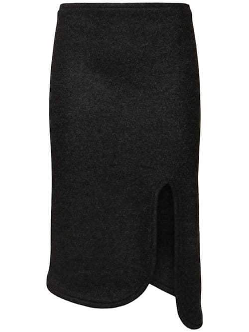 Victoria Beckham: 填充羊毛迷笛半身裙
