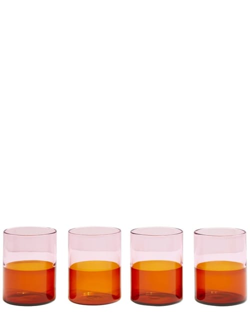 FAZEEK: 双色玻璃杯4个套装