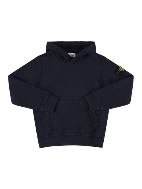 Stone Island Junior: 有机棉连帽卫衣