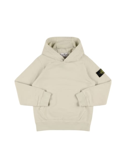 Stone Island Junior: 有机棉连帽卫衣
