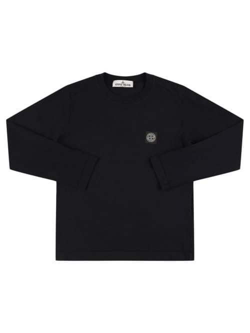 Stone Island Junior: 棉质长袖T恤