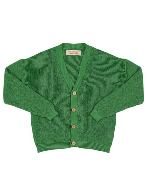 The Animals Observatory: Cotton knit buttoned cardigan
