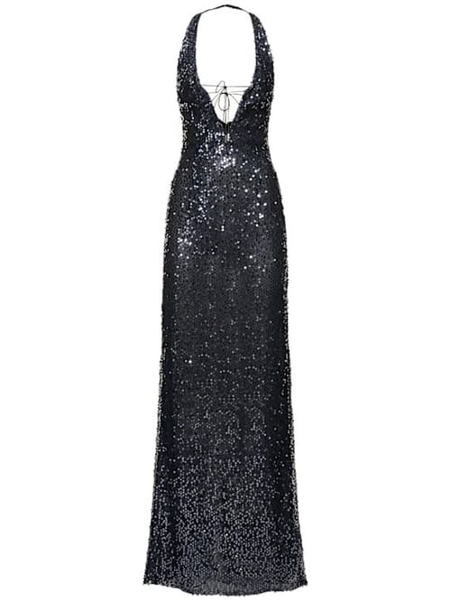 16arlington: Sequin halterneck maxi dress