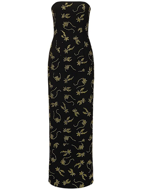 16arlington: Strapless embellished maxi dress