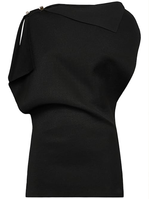 Jacquemus: Drapiertes asymmetrisches Minikleid