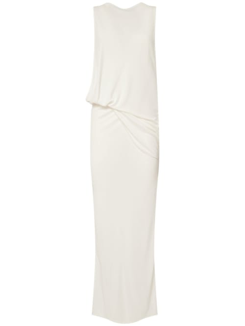 Jacquemus: Maxikleid aus Jersey mit Raffung