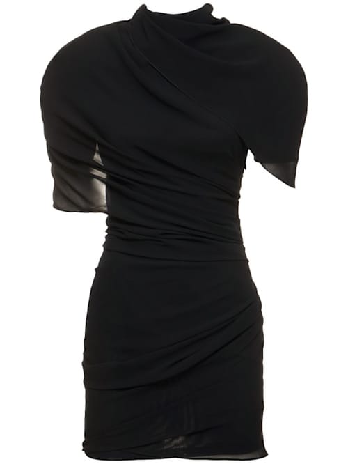 Jacquemus: Asymmetrisch drapiertes Minikleid