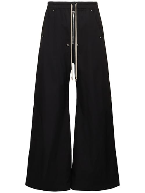 Rick Owens: Wide Belas棉质裤子