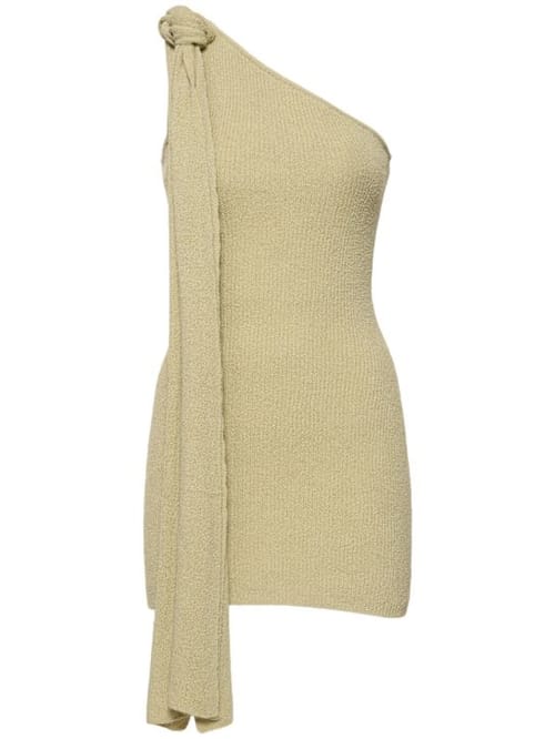 Aya Muse: Vestido corto de punto asimétrico