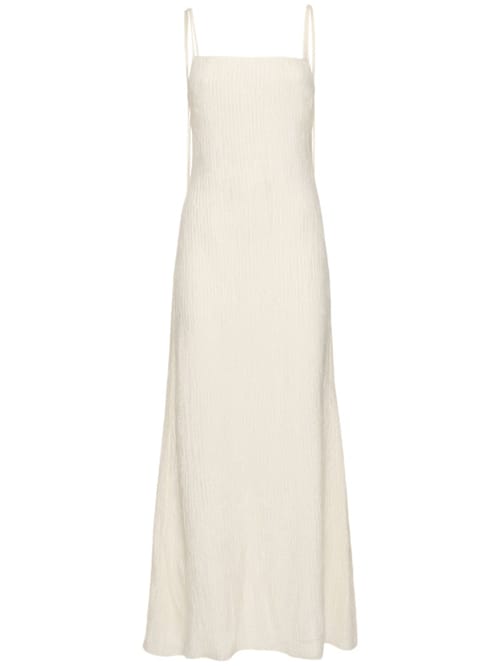 Gabriela Hearst: Abito lungo in seta con spalline