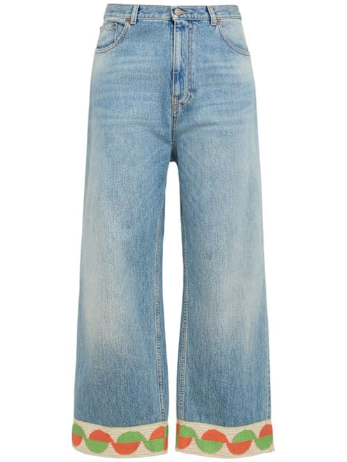 Valentino: 直筒牛仔裤
