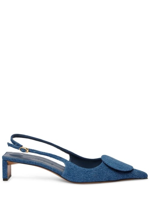 Jacquemus: 40毫米Duelo B牛仔露跟高跟鞋