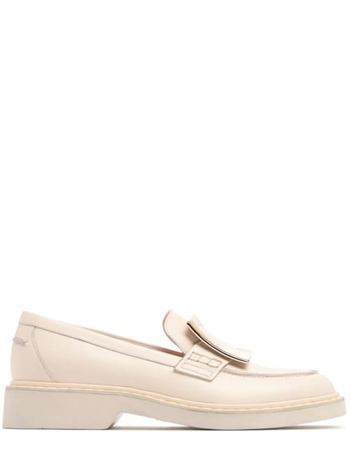 Roger Vivier: 25毫米Viv Rangers皮革乐福鞋