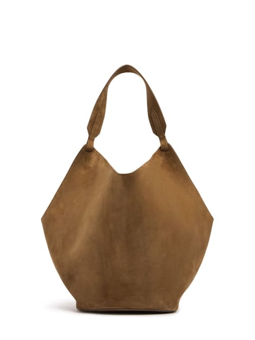 Khaite: Lotus中号麂皮托特包