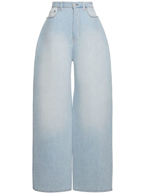Acne Studios: Picko粘合阔腿牛仔裤