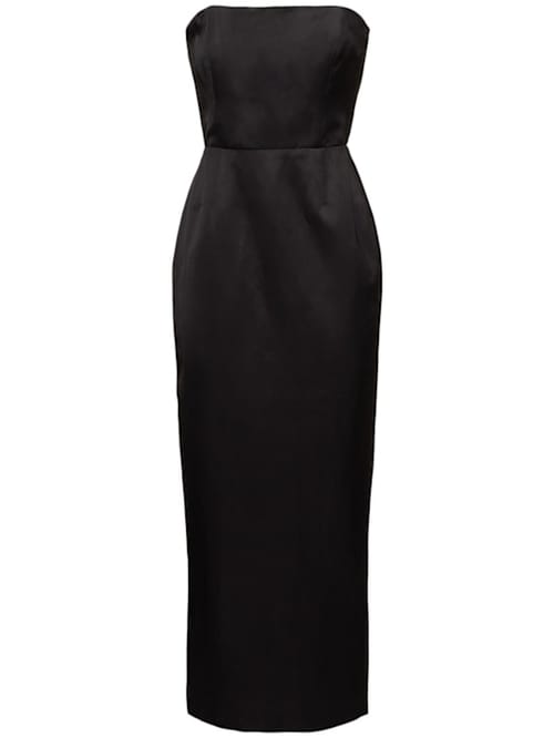 POSSE: Robe longue bustier avec nœud