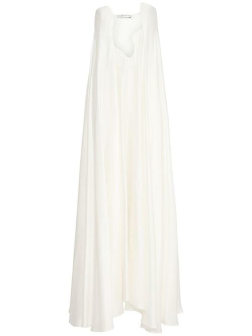 Christopher Esber: Vestido largo de seda con escote escultural