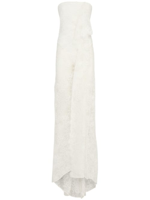 Christopher Esber: Strapless Long Dress with Draping