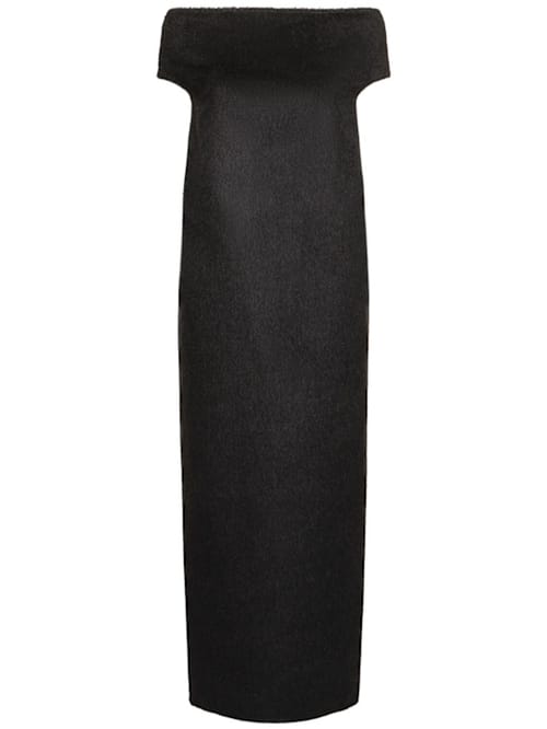 The Row: Abito lungo in cashmere a spalle scoperte