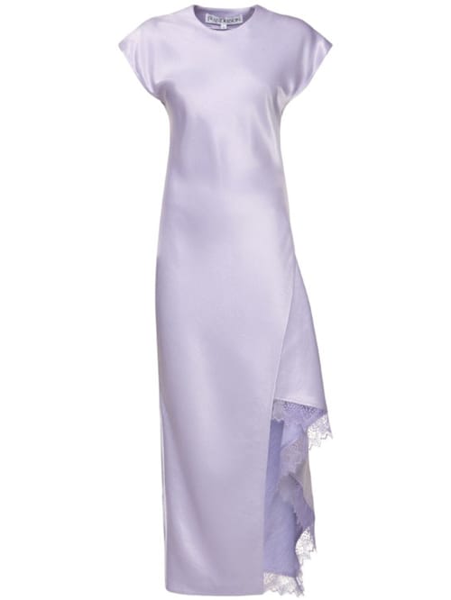 JW Anderson: Abito lungo in raso con pizzo