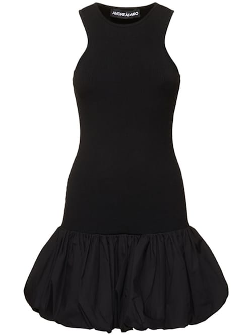 Andreadamo: Mini dress with bubble hem