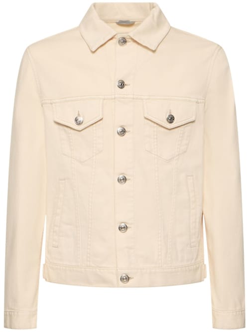 Brunello Cucinelli: 混棉牛仔夹克