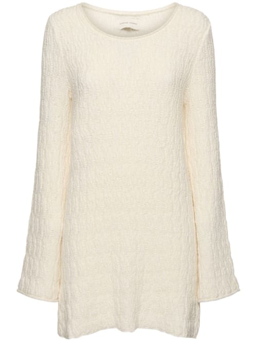 Loulou De Saison: Abito corto in maglia di cotone