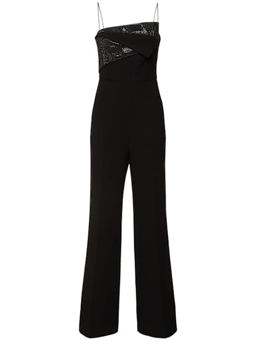 Roland Mouret: 钻石内嵌厚重卡迪连身裤