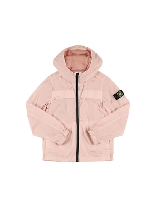 Stone Island Junior: 尼龙连帽防风夹克
