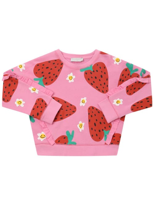 Stella McCartney Kids: 印花棉质圆领卫衣