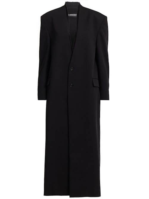 Ann Demeulemeester: 单排扣披肩领外套