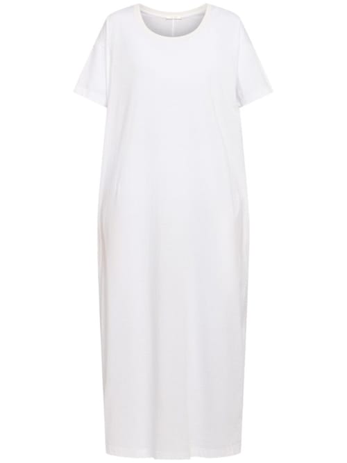The Row: Abito midi in cotone a maniche corte
